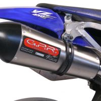 Exhaust compatible with Yamaha WR450F 2007-2011, Gpe Ann. titanium, Slip-on exhaust including removable db killer and link pipe 
