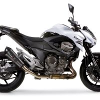 Pot echappement compatible avec Kawasaki Z 800 2009-2016, Gpe Ann. Poppy, Échappement légal, homologué,silencieux avec db killer amovible et tuyau de liaison spécifique 