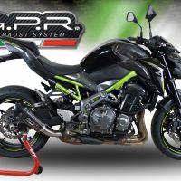 Pot echappement compatible avec Kawasaki Z 900 2017-2024, GP Evo4 Poppy, Échappement légal, homologué,silencieux avec db killer amovible et tuyau de liaison spécifique 