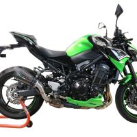 Pot echappement compatible avec Kawasaki Z 900 E 2017-2020, Gpe Ann. Poppy, Échappement légal, homologué,silencieux avec db killer amovible et tuyau de liaison spécifique 