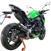 Pot echappement compatible avec Kawasaki Z 900 E 2017-2020, Gpe Ann. Poppy, Échappement légal, homologué,silencieux avec db killer amovible et tuyau de liaison spécifique 
