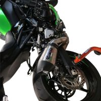 Pot echappement compatible avec Kawasaki Z 900 E 2020-2024, Gpe Ann. titanium, Échappement légal, homologué,silencieux avec db killer amovible et tuyau de liaison spécifique 