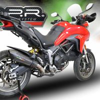 Pot echappement compatible avec Ducati Multistrada 950 2017-2020, Gpe Ann. Poppy, Système demi complet homologué,pas légal pour les marchés européens, y compris db killer amovible 