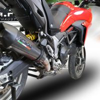 Pot echappement compatible avec Ducati Multistrada 950 2017-2020, Gpe Ann. Poppy, Système demi complet homologué,pas légal pour les marchés européens, y compris db killer amovible 