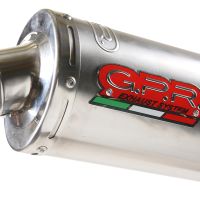 Pot echappement compatible avec Kawasaki ZRX-1100 1998-2001, Inox Tondo, Silencieux d'échappement, homologué, montage avec bride spécifique (bolt-on), avec db killer amovible 