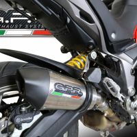 Exhaust compatible with Ducati Multistrada 950 V2 S 2021-2024, GP Evo4 Titanium, Slip-on exhaust including removable db killer and link pipe 