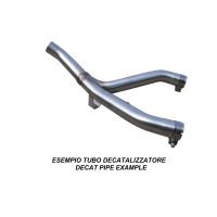 Pot echappement compatible avec Kawasaki ZX-10R 2008-2009, Decatalizzatore, Suppresseur de cataliseu, décatalyseurr, article sans homologation 