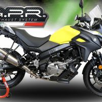 Pot echappement compatible avec Suzuki V-Strom 650 2021-2025, Gpe Ann. titanium, Système demi complet homologué,pas légal pour les marchés européens, y compris db killer amovible 