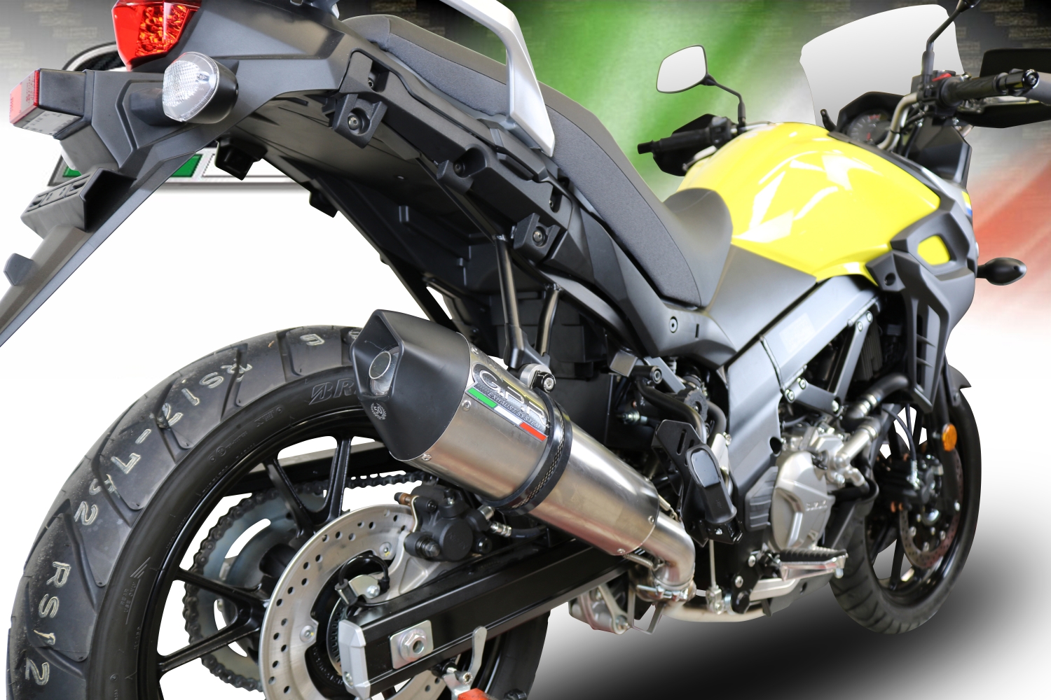 Pot echappement compatible avec Suzuki V-Strom 650 2021-2025, Gpe Ann. titanium, Système demi complet homologué,pas légal pour les marchés européens, y compris db killer amovible 