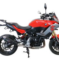Exhaust compatible with Bmw F900XR F900R 2020-2025, GP Evo4 Black Titanium, Slip-on exhaust including removable db killer and link pipe 