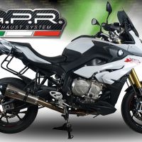 Exhaust compatible with Bmw S1000XR 2017-2019, Gpe Ann. titanium, Slip-on exhaust including link pipe 