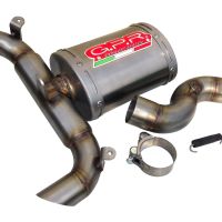Exhaust compatible with Suzuki GSR400 2006-2011, Alluminio Ghost, Slip-on exhaust including removable db killer and link pipe 