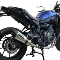 Exhaust compatible with Yamaha Tracer 700 2016-2019, Gpe Ann. titanium, Full system exhaust, including removable db killer 