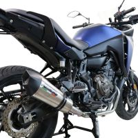 Exhaust compatible with Yamaha Tracer 700 2016-2019, Gpe Ann. titanium, Full system exhaust, including removable db killer 
