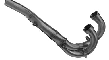 Exhaust compatible with Kawasaki Ninja 400 2023-2025, Decatalizzatore, Decat pipe 