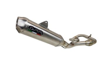 Exhaust compatible with Gas Gas MC 250F 2021-2023, Pentacross Inox, Full system exhaust, including removable db killer/spark arrestor 