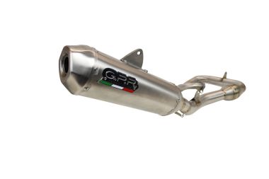 Exhaust compatible with Yamaha Grizzly 550 2007-2024, PENTACROSS INOX, Slip-on exhaust including removable db killer and link pipe 