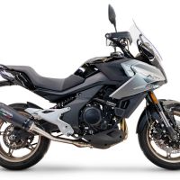 Pot echappement compatible avec Cf Moto 700 Mt 2023-2024, Gpe Ann. Black titanium, Pot Echappement homologué pour les marchés non européens 