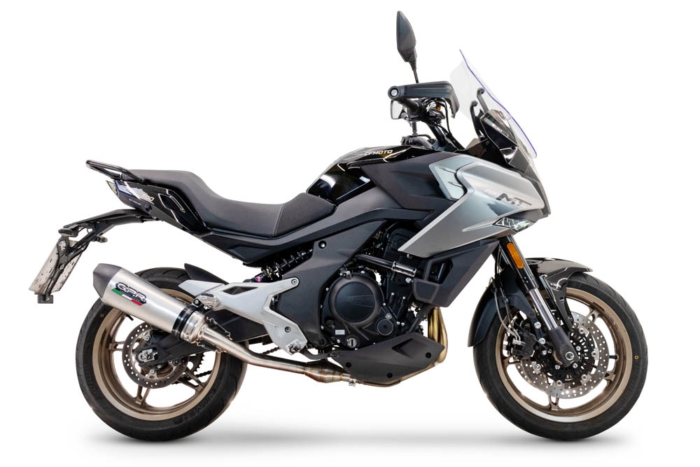 Pot echappement compatible avec Cf Moto 700 Mt 2023-2024, Gpe Ann. Titanium, Pot Echappement homologué pour les marchés non européens 