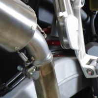 Exhaust compatible with Aprilia Tuareg 660 2021-2024, GP Evo4 Titanium, Slip-on exhaust including removable db killer and link pipe 