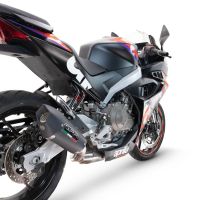 Pot echappement compatible avec Aprilia RS 457 2024-2025, Gpe Ann. Black titanium, Pot Echappement homologué pour les marchés non européens 