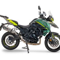 Pot echappement compatible avec Benelli Trk 702 X 2023-2024, Gpe Ann. titanium, Pot Echappement homologué pour les marchés non européens 