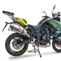 Pot echappement compatible avec Benelli Trk 702 X 2023-2024, Gpe Ann. titanium, Pot Echappement homologué pour les marchés non européens 