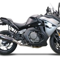 Pot echappement compatible avec Cf Moto 650 Gt 2022-2024, Gpe Ann. Poppy, Système demi complet homologué,pas légal pour les marchés européens, y compris db killer amovible 