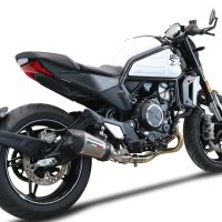 Pot echappement compatible avec Cf Moto 700 CL-X Heritage 2022-2024, Gpe Ann. titanium, Système demi complet homologué,pas légal pour les marchés européens, y compris db killer amovible 