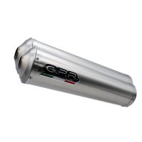 Exhaust compatible with Yamaha MT01 2005-2011, Inox Tondo, Dual slip-on including removable db killers and link pipes 