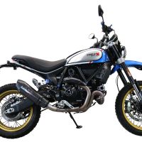 Pot echappement compatible avec Ducati Scrambler 800 Desert Sled -DS Fasthouse 2021-2024, Gpe Ann. Poppy, Pot Echappement homologué pour les marchés non européens 