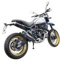 Pot echappement compatible avec Ducati Scrambler 800 Desert Sled -DS Fasthouse 2021-2024, Gpe Ann. Poppy, Pot Echappement homologué pour les marchés non européens 