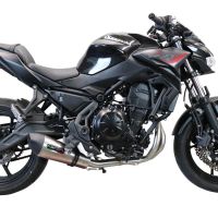 Pot echappement compatible avec Kawasaki Z 650 2017-2020, Gpe Ann. Titanium, Pot échappement complet, non légal pour les pays de l'UE, avec db killer amovible 