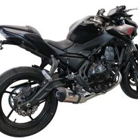 Pot echappement compatible avec Kawasaki Z 650 2017-2020, Gpe Ann. Titanium, Pot échappement complet, non légal pour les pays de l'UE, avec db killer amovible 
