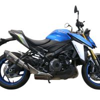 Exhaust compatible with Suzuki GSX-S1000 2021-2025, GP Evo4 Titanium, Slip-on exhaust including removable db killer and link pipe 