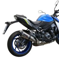 Exhaust compatible with Suzuki GSX-S1000 2021-2025, GP Evo4 Titanium, Slip-on exhaust including removable db killer and link pipe 