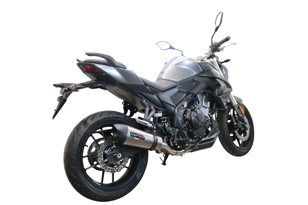 Pot echappement compatible avec Voge 500DS 2021-2024, GP Evo4 Titanium, Échappement légal, homologué,silencieux avec db killer amovible et tuyau de liaison spécifique 