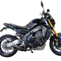Pot echappement compatible avec Yamaha Mt-09 2021-2024, Gpe Ann. Poppy, Pot échappement complet, non légal pour les pays de l'UE, avec db killer amovible 