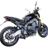 Pot echappement compatible avec Yamaha Mt-09 2021-2024, Gpe Ann. Poppy, Pot échappement complet, non légal pour les pays de l'UE, avec db killer amovible 