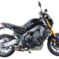 Pot echappement compatible avec Yamaha Mt-09 2021-2024, Gpe Ann. titanium, Pot échappement complet, non légal pour les pays de l'UE, avec db killer amovible 