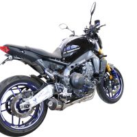 Pot echappement compatible avec Yamaha Mt-09 2021-2024, Gpe Ann. titanium, Pot échappement complet, non légal pour les pays de l'UE, avec db killer amovible 