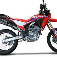 Pot echappement compatible avec Honda Crf 300 L - Rally 2021-2024, Gpe Ann. Poppy, Pot Echappement homologué pour les marchés non européens 