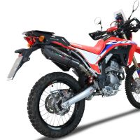 Pot echappement compatible avec Honda Crf 300 L - Rally 2021-2024, Gpe Ann. Poppy, Pot Echappement homologué pour les marchés non européens 