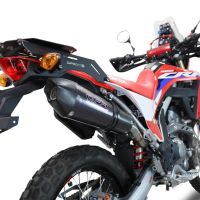 Pot echappement compatible avec Honda Crf 300 L - Rally 2021-2024, Gpe Ann. Poppy, Pot Echappement homologué pour les marchés non européens 