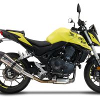 Exhaust compatible with Honda CB 750 Hornet 2023-2024, GP Evo4 Titanium, Slip-on exhaust including removable db killer and link pipe 