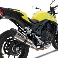 Exhaust compatible with Honda CB 750 Hornet 2023-2024, GP Evo4 Titanium, Slip-on exhaust including removable db killer and link pipe 