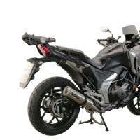 Exhaust compatible with Honda NC750X NC750S DCT 2014-2015, Gpe Ann. titanium, Slip-on exhaust including removable db killer and link pipe 