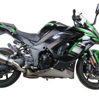 Pot echappement compatible avec Kawasaki Ninja 1000 Sx 2021-2024, Gpe Ann. titanium, Pot échappement racing, avec les tuyaux de liaison, article sans homologation 