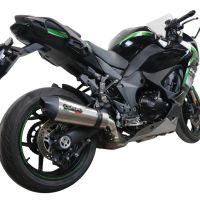 Pot echappement compatible avec Kawasaki Ninja 1000 Sx 2021-2024, Gpe Ann. titanium, Pot échappement racing, avec les tuyaux de liaison, article sans homologation 