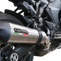 Pot echappement compatible avec Kawasaki Ninja 1000 Sx 2021-2024, Gpe Ann. titanium, Pot échappement racing, avec les tuyaux de liaison, article sans homologation 